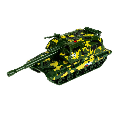 Игрушка металлическая модель Самоходная гаубица  МСТА 12 см Технопарк  MSTA-12MILL-GN-WOD 1